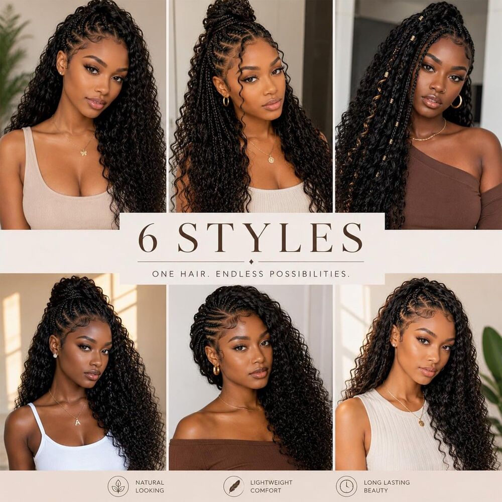 14 Inch Deep Wave Miracle Knots Synthetic Crochet Hair 100 Strands - Picture 7 of 8